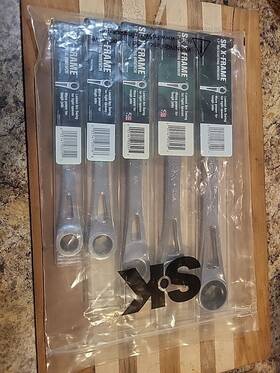80044-80040 Sk Hand Tool Tools 5 Pc Sae X-frame Ratcheting Wrench Set 1/2 Inch -3/4 Nos