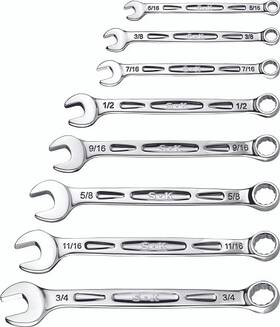Sk01365 Sk Tools 8 Piece Sae Combination Wrench Set - 1pk