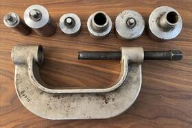 Cj91c Snap-on U-joint Puller / Ball Joint Press With Adapters Pre-owned