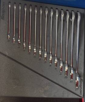 Fmmr11b Snap-on Four Way Angle Head Metric Combination Wrench 14 Pc Set