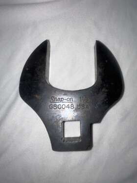 Gsc048 Snap On 1-1/2 Inch Crows Foot Wrench Black