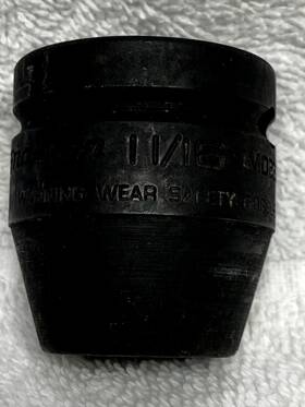Imd222 Snap-on Tool 11/16 Inch Impact Socket 3/4 Drive Black Oxide Made In Usa