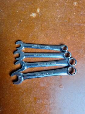 Oxi6-9 Snap On 4 Pc 6 Point Combe Midget Wrench Set