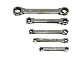 Rb1011a Snap On Snap-on Double Box End Ratcheting Wrench 5pc Lot