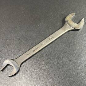 S2024b Snap On 5/8 Inch - 3/4 Underline Logo Open End Wrench Industrial Finish