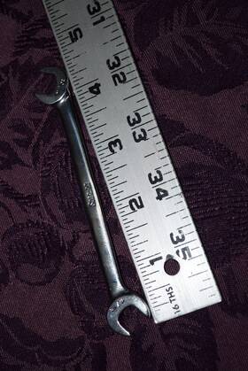 Vs11 Snap-on Vintage 11/32 Inch Sae 4 Way Open End Angle Wrench Made In Usa