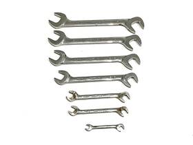 Vsm34b Snap On Snap-on Sae Four-way Angle Head Open-end Wrench 7pc Lot