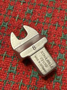 58211008 Stahlwille 731/10 Open Ended Insert Tool 8 Mm 9x12 New Nos