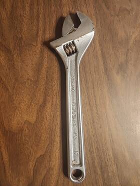 85-340 Stanley 12 Inch Standard Adjustable Wrench Chrome - Made In Usa