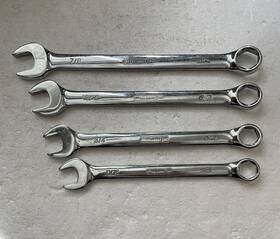 4-steelman-7 Steelman Pro 78356-78359 4-steelman-7/8 13/16 3/4 11/16 Inch Combination Wrenches With 6-point Box End
