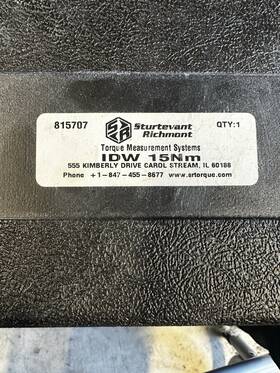 815707 Sturtevant Richmont Drive Size 3/8 Inch Torque Range 3-15 Nm