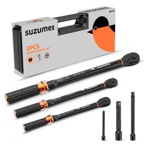 Sm3106 Suzume 3pcs Torque Wrench Set 72 Teeth Dual-direction Adjustable Wrenc
