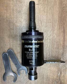 M5-m18 Tapmatic 017087 Model Rx70 #10 - 3/4 Inch Reversible Tapping Attachment 7/8 -20 R8