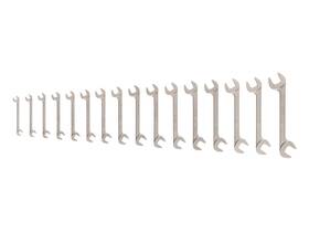 Wae92002 Tekton Angle Head Open End Wrench Set 16-piece 10-27 Mm