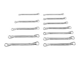 Wbe90301 Tekton 45-degree Offset Box End Wrench Set 12-piece 1/4-13/16 Inch 6-19 Mm