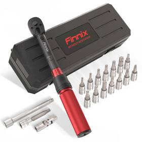 Ctrs14150-18 Thorstone 1/4 Inch Drive Click Torque Wrench 18 Pcs Bike Set Double Scal