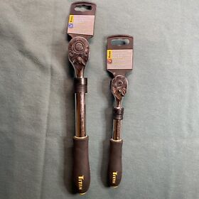 12074 Titan Extendable Quick Release Ratchet Combo 1/2inch 3/8inch Drive Extends 12inch-17-1/2inch