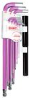 Tlc-s9nppu Eight Tool Taper Head Hex Wrench Extra Long Length Purple