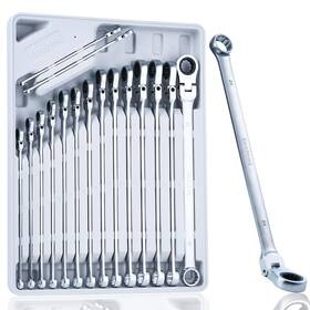 Toolant 976613852470 Extra Long Ratcheting Wrench Set Flex Head And Offset Fixed Doubl
