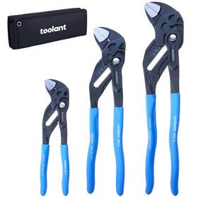 Ta01088004 Toolant 7/10/12-inch Plier Wrench Cr-v Construction Adjustable Set Wi