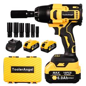 Alloyman121 Toolerangel 1/2 Inch Impact Wrench Cordless 1000 N.m 737 Ft-lbs Hight Torque 20