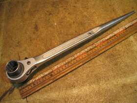 Afah2428 Toptul 3/4 Inch 7/8 Scaffold Ratchet Wrench Spud Alignment Punch