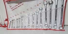 B415r Truecraft Vintage No. 15 Piece Combination Metric Wrench Set 7-27mm