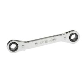 1181m Urrea Professional Tools 660731601237 Chrome Offset Reversible Ratcheting Box End Wrench 6-point 7 X 8 Mm