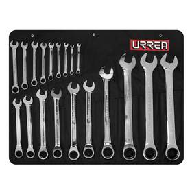Urrea Professional Tools 660731916683 1202cm Sae 12 Point Combination Ratcheting Wrench Set 19 Pieces