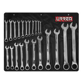 1202mcm Urrea Professional Tools 660731916690 Metric 12 Point Combination Ratcheting Wrench Set 22 Pieces