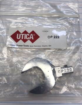 Op222 Utica 1 Pc. 11/16 Inch A Size Open End Torque Wrench Head Loc I9