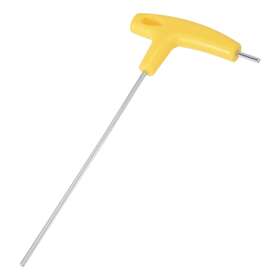 Uxcell 609876946353 3mm Metric Arm T-handle Hex Key Wrench Chrome Finish