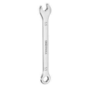 Uxcell 683867906359 Thin Combination Wrench 5.5mm With 6-point Ended 15 Angled Open End