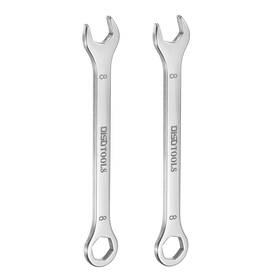 Uxcell 683867906427 2pcs Thin Combination Wrench 8mm With 6-point Ended And 15 Angled Open End
