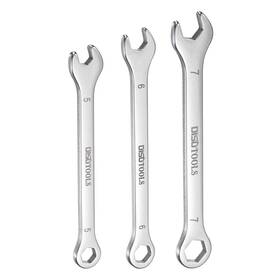 Uxcell 683867906458 Thin Combination Wrench Set 5/6/7mm With 6-point Ended 15 Angled Open End