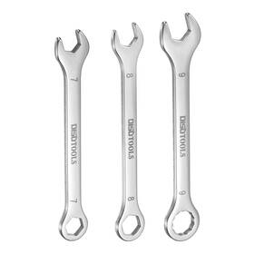 Uxcell 683867906465 Thin Combination Wrench Set 7/8/9mm With 6-point Ended 15 Angled Open End