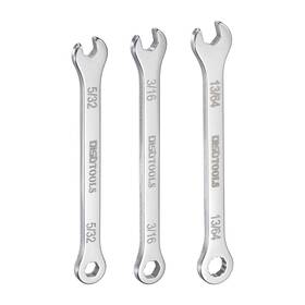 Uxcell 683867906649 Thin Combination Wrench Set 5/32 Inch 3/16 13/64 With 12-point Ended