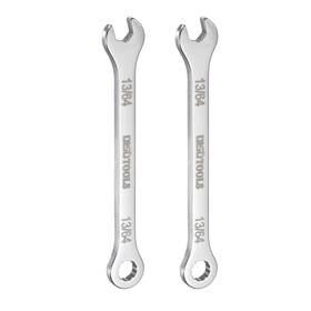 Uxcell 683867906687 2pcs Thin Combination Wrench 13/64 Inch With 12-point Ended And 15 Angled Open End