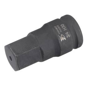 Uxcell 782685854221 30mm Impact Hex Bit Socket 3/4 Inch Drive 110mm Length High Carbon Steel Metric