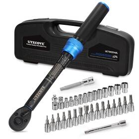 Uetw3314blu Uyecove 1/4-inch Drive Click Torque Wrench Set 33pcs Bike 20-240i