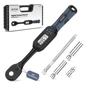 Ht06267c Vcan Active 3/8 Torque Wrench Digital 5.02-99.6 Ft.lb 2% Accuracy Spar