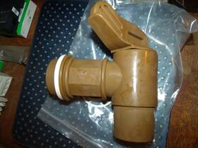 Vestil 421023258835 55 Gallon Drum Barrel Bung Valve Faucet 2 Inch Npt Manual Close