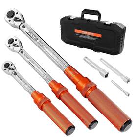 Djsnlbs20240dg75hv0 Vevor Click Torque Wrench Set 3 Pcs 1/4 3/8 1/2 Inch Drive Dual-direction 72-tooth