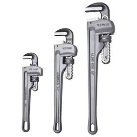 Gqbs101418in6d4smv0 Vevor 3-piece Pipe Wrench Set 10 Inch 14 18 Aluminum Straight Adjust