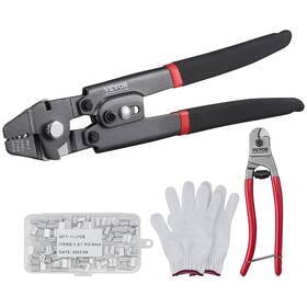 Gssyjqgss16409ctzv0 Vevor Wire Rope Crimping Tool And Cutter Up To 2.2mm Cable Crimps 1/64 Inch