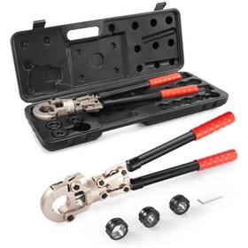 Sdsyjvus123413c2vv0 Vevor Copper Press Tool Tube Fittings Crimping Kit Pro Crimper With 1/2 Inch 3/4