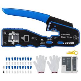 Wxyjqwlsjdz28gpf7v0 Vevor Rj45 Crimp Tool Kit Cat5e/cat6/cat6a Pass Through Ethernet Crimper For 8p