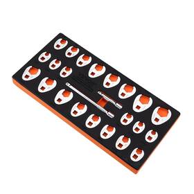 Xmygt0024 Vevor Crowfoot Wrench Set 3/8 Inch Drive 24-piece Crows Foot Sae Metric