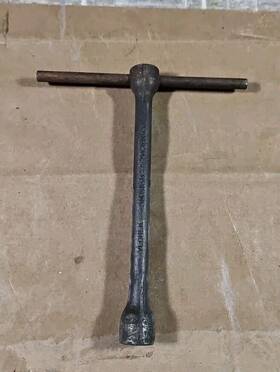 Sr-5166 Vlchek Vintagevlchek No. Sr 5166 7/16 Inch Box Wrench Lathe Milling 6 Point T-handle