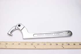 51-121 Vmotor C Spanner Tool Adjustable Hook Wrench Chrome Vanadium 2 Inch To 4-3/4